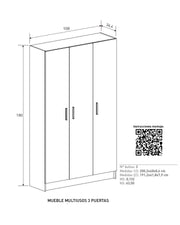 Mueble multiusos 3 puerta