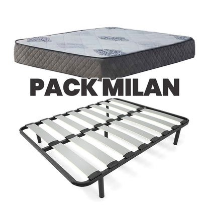PACK SOMIER + COLCHON MILAN