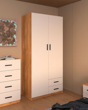 Armario 2 puertas 2 cajones Elba