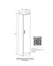 Mueble multiusos 1 puerta